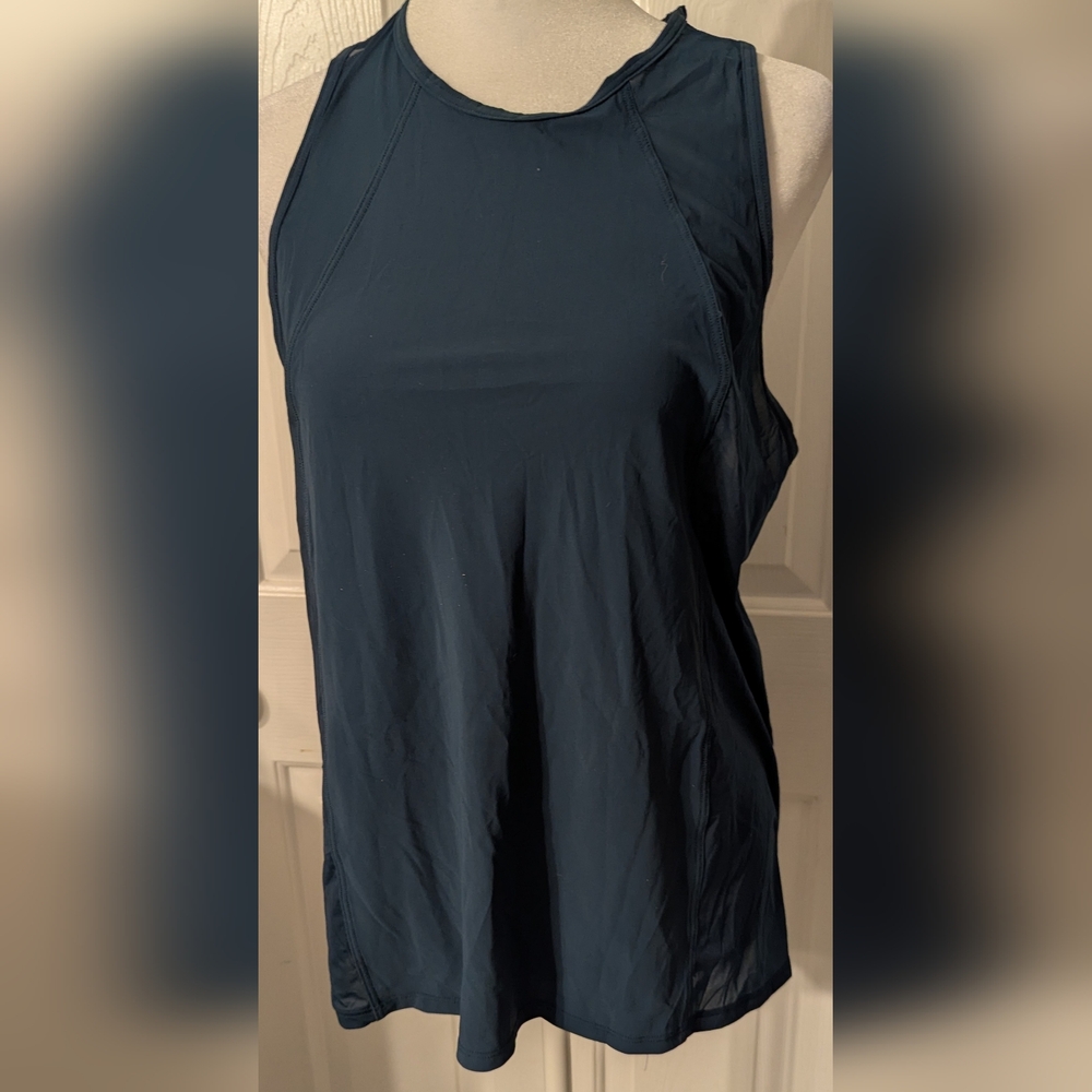 Athleta teal razorback tank top Sz: S